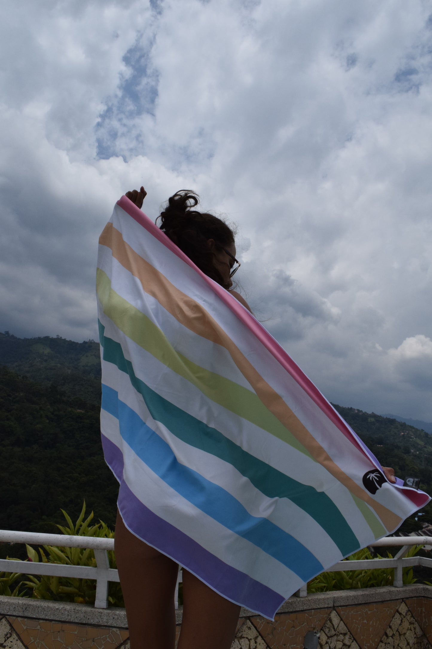Rainbow Microfiber Travel Towel