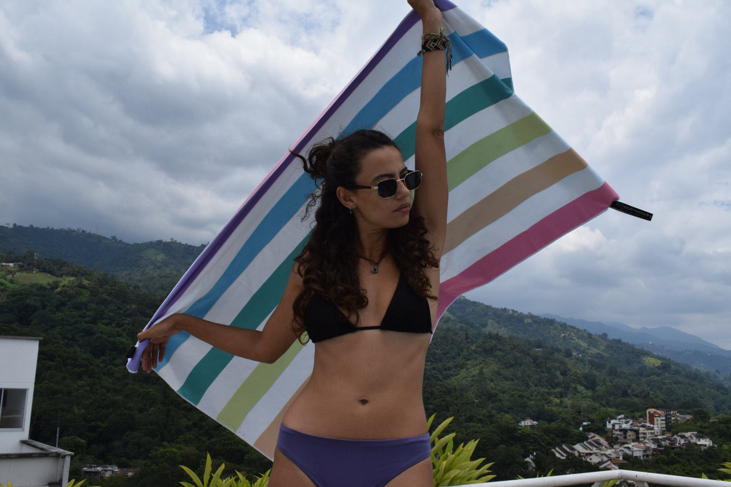 Rainbow Microfiber Travel Towel