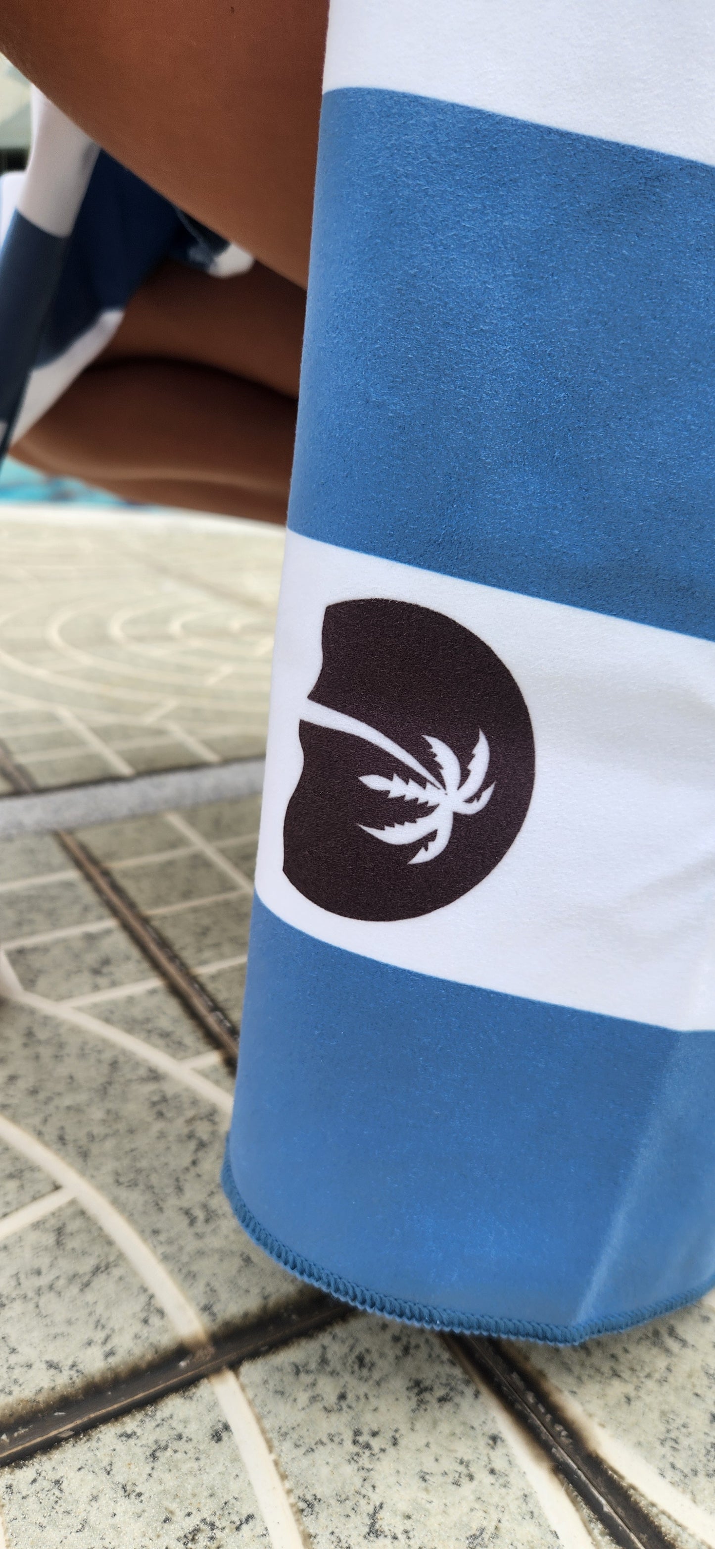 Blue Microfiber Travel Towel