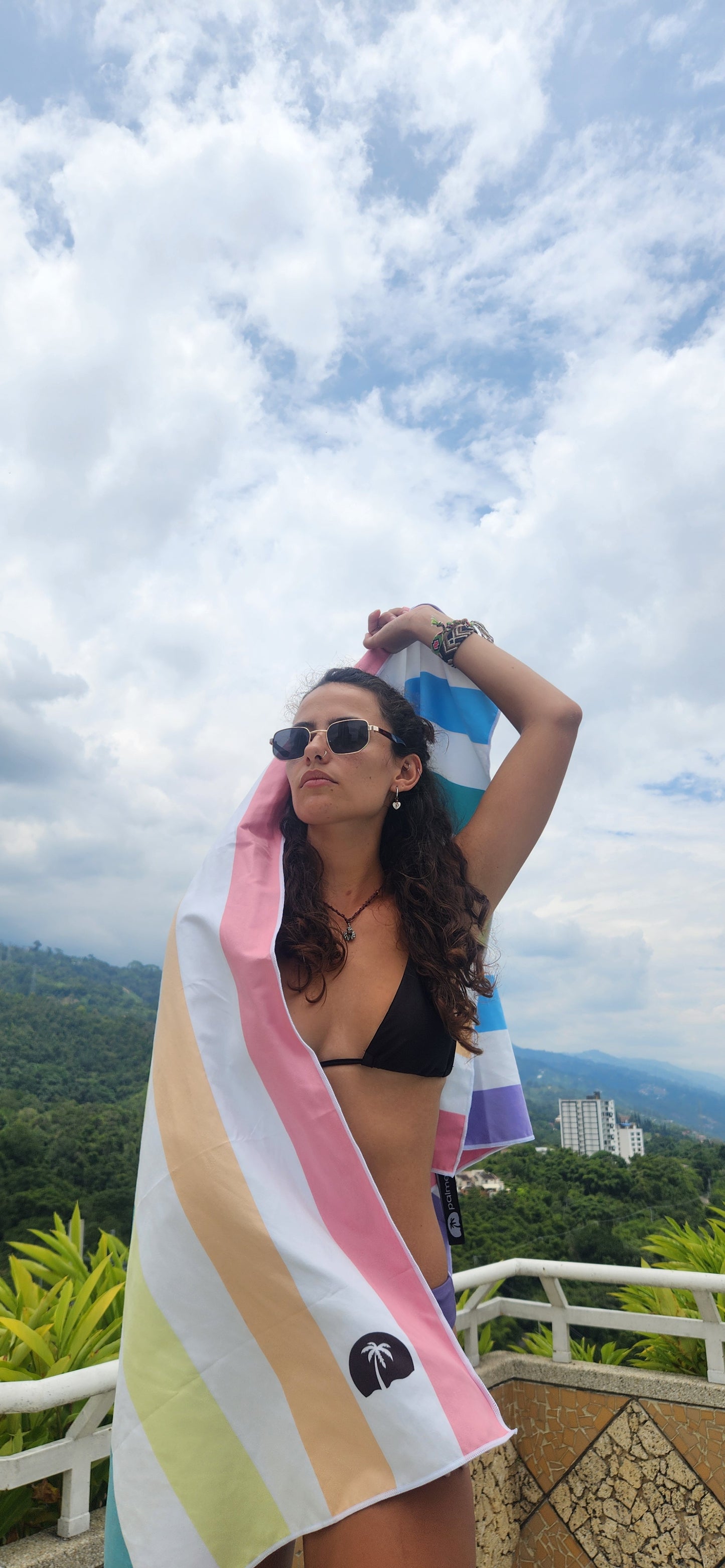 Rainbow Microfiber Travel Towel