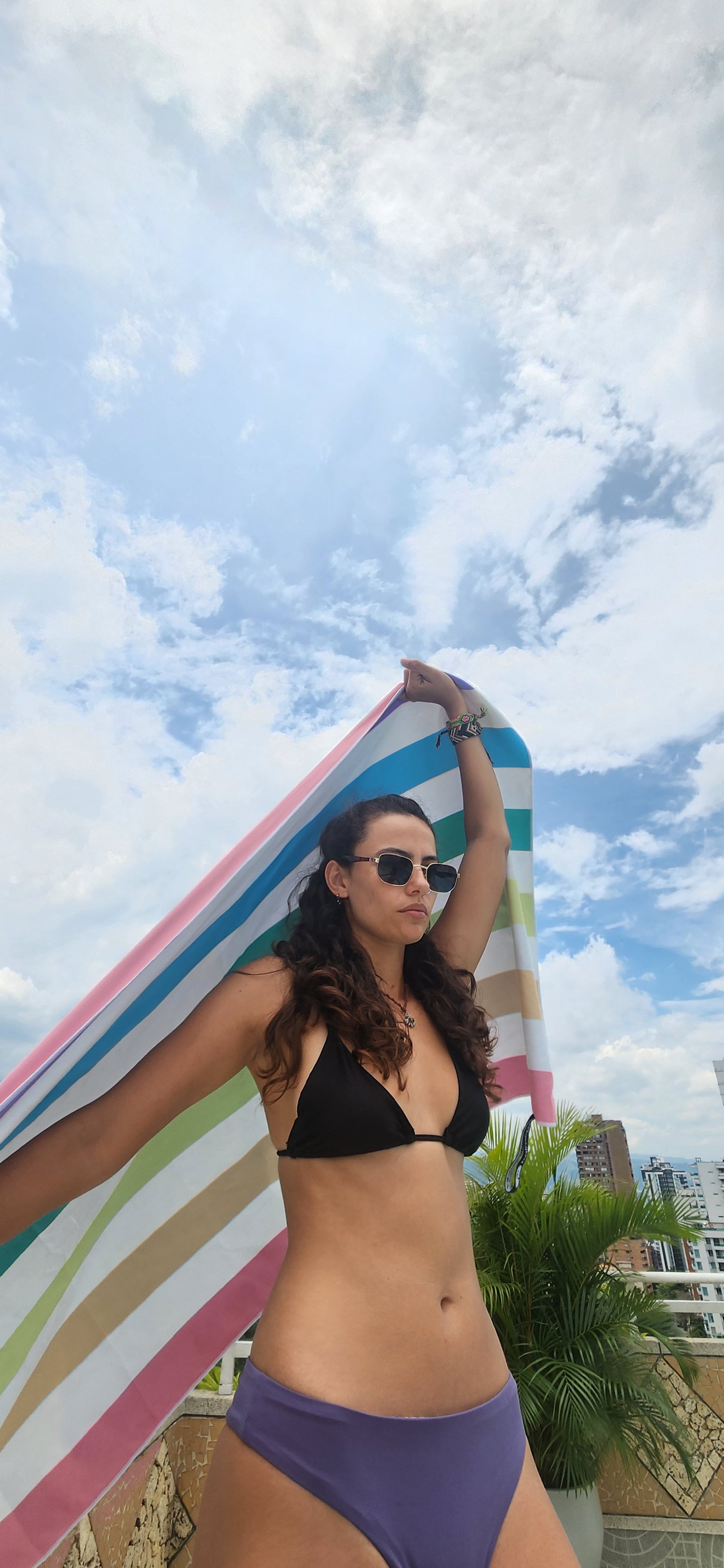 Rainbow Microfiber Travel Towel