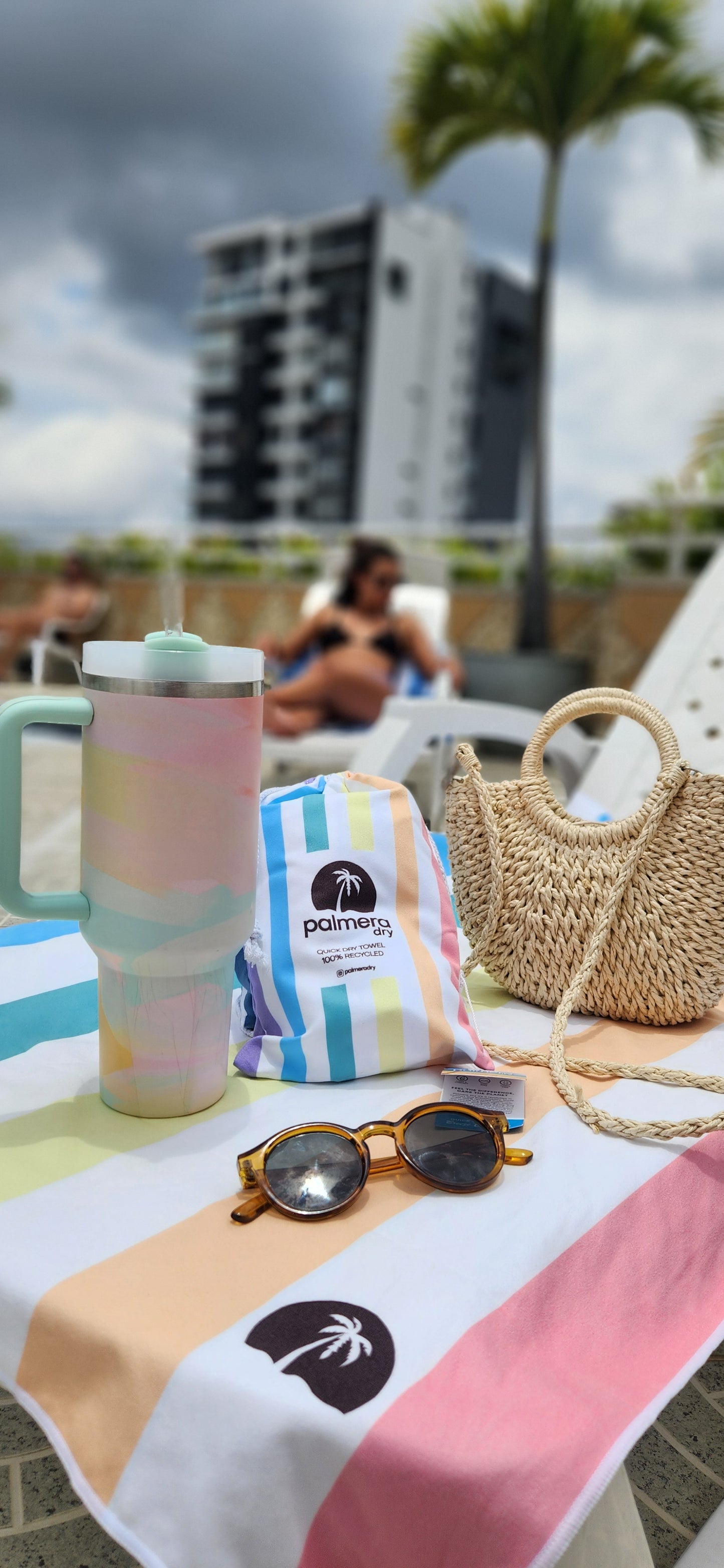 Rainbow Microfiber Travel Towel