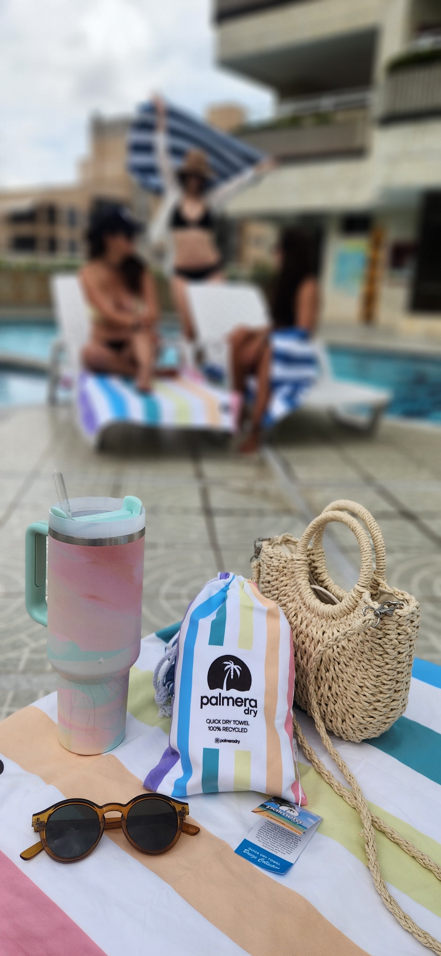 Rainbow Microfiber Travel Towel